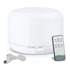 Umidificador Difusor Aroma Ultrassônico 300ml Bivolt com LED e Controle