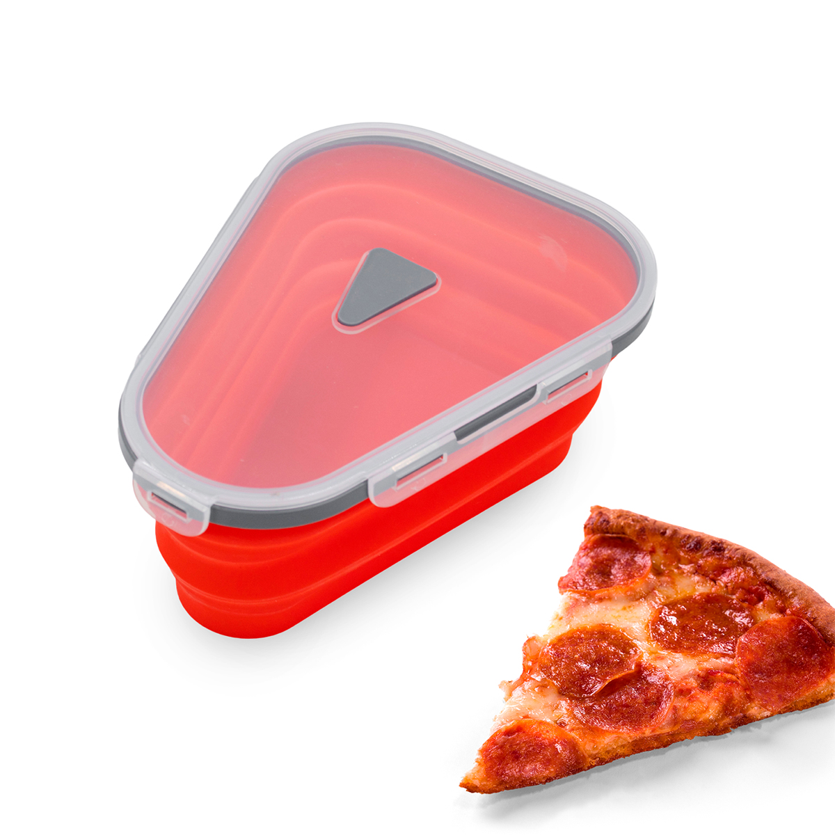 Pote para Pizza Silicone Expansível 5 Fatias - Imagem 2