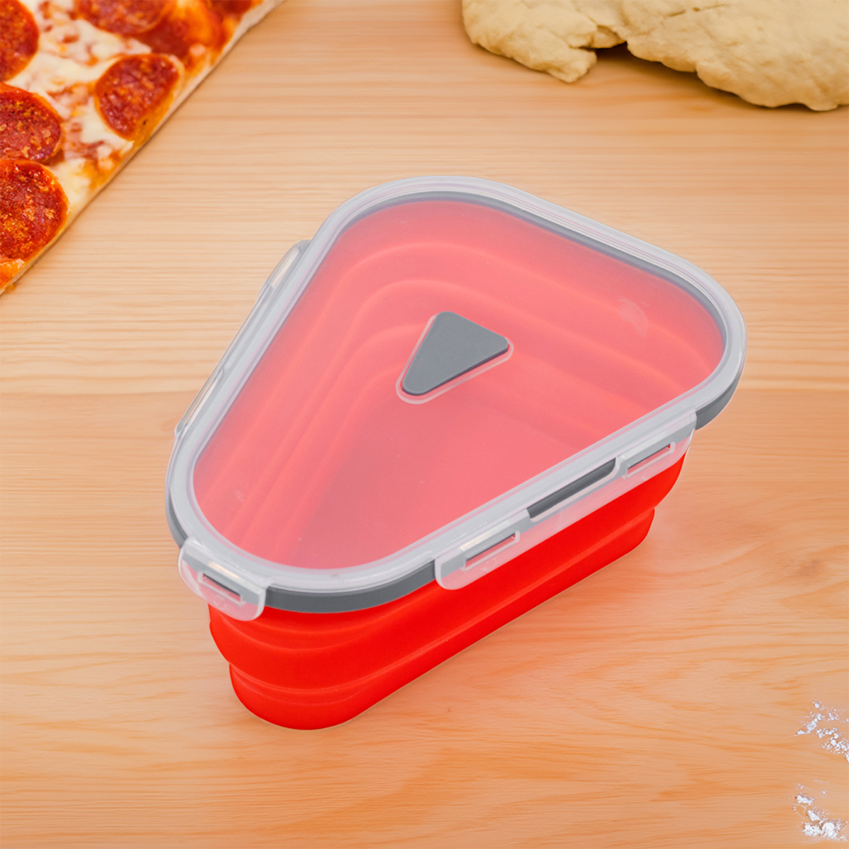 Pote para Pizza Silicone Expansível 5 Fatias - Imagem 4