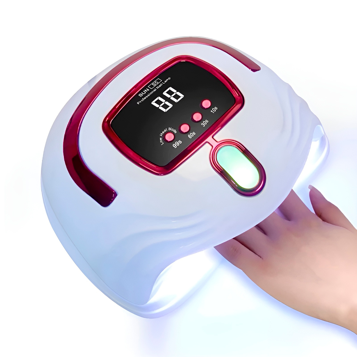 Cabine Seca Esmalte UV LED Sun S5 268W Bivolt Rosa - Imagem 6