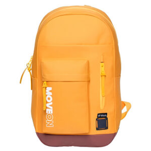 Mochila Escolar Juvenil Poliéster para Notebook Amarela