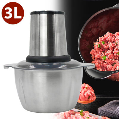 Triturador de Alimentos Elétrico 3 L 110 V Aço Inox
