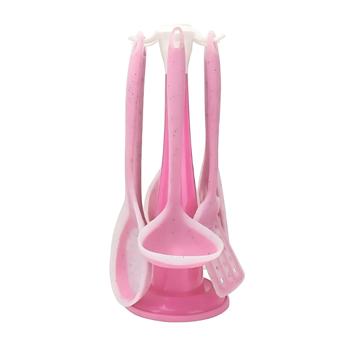 Kit Utensílios de Cozinha Silicone 7 Peças Rosa - Imagem 2