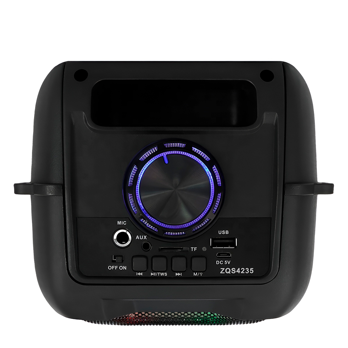 Caixa de Som Amplificada Bluetooth com Microfone e LED - Imagem 3