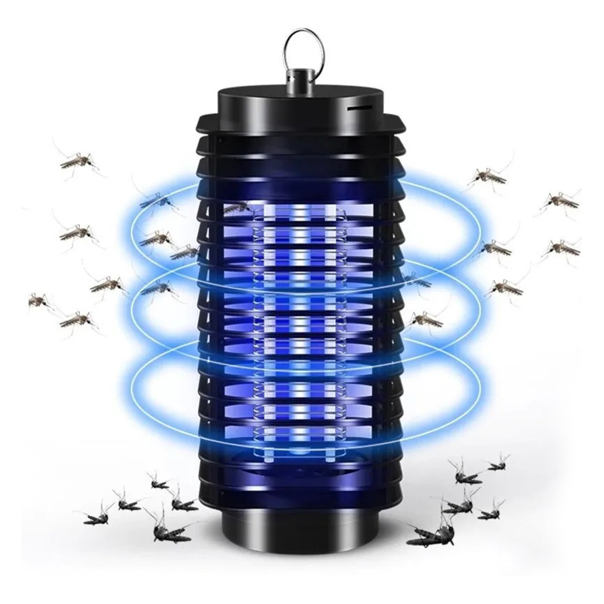 Armadilha Mata Mosquito Elétrica LED 110 V Preto