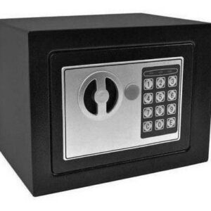 Cofre Digital Eletrônico com Senha e Chave Aço 23 cm