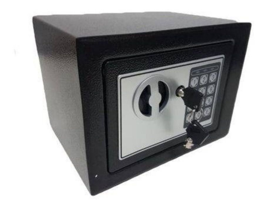 Cofre Digital Eletrônico com Senha e Chave Aço 23 cm - Imagem 2