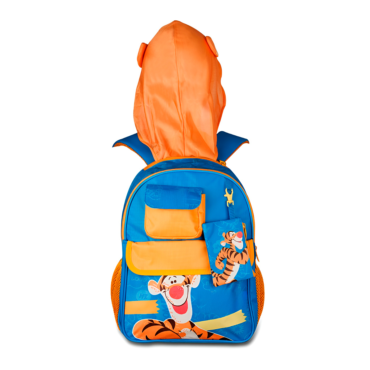 Mochila Infantil com Capuz Cachorro Azul e Amarelo 14 L - Imagem 5