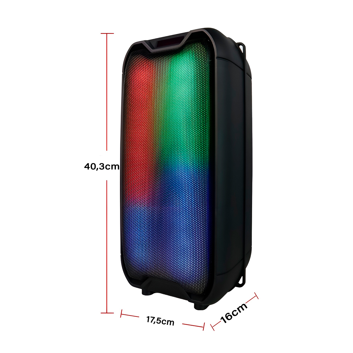 Caixa de Som Amplificada Bluetooth com Microfone e LED - Imagem 9