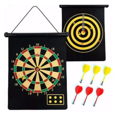 Jogo de Dardos Magnético 46×35 cm com 6 Dardos