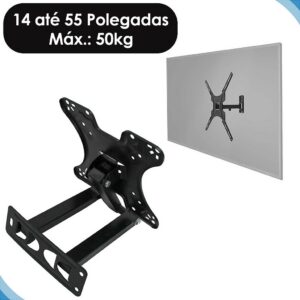 Suporte para TV Articulado 14 a 55 Polegadas Até 50 kg