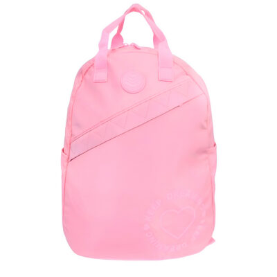 Mochila Escolar Juvenil de Costas Rosa